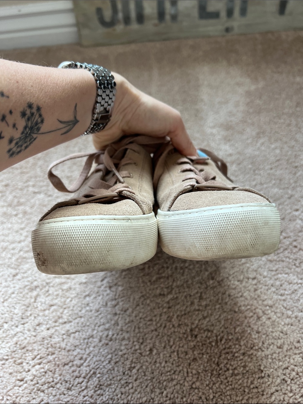 UGG Women’s Taupe Suede Low-Top Sneakers - Picture 3 of 8